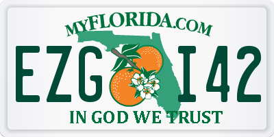 FL license plate EZGI42