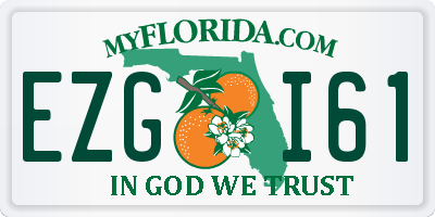 FL license plate EZGI61