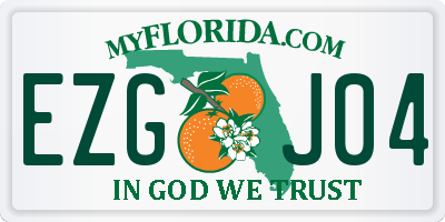 FL license plate EZGJ04