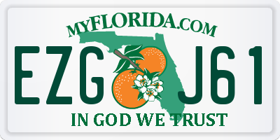 FL license plate EZGJ61