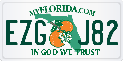 FL license plate EZGJ82