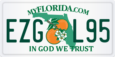 FL license plate EZGL95