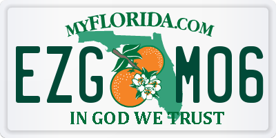 FL license plate EZGM06