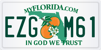 FL license plate EZGM61
