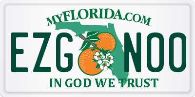 FL license plate EZGN00
