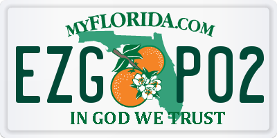 FL license plate EZGP02