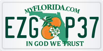 FL license plate EZGP37