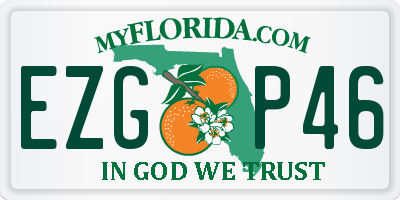 FL license plate EZGP46