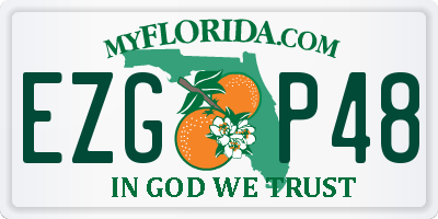 FL license plate EZGP48