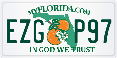 FL license plate EZGP97