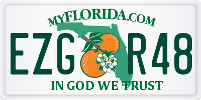 FL license plate EZGR48