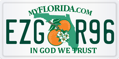 FL license plate EZGR96