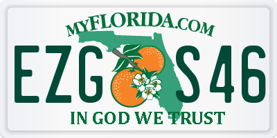 FL license plate EZGS46