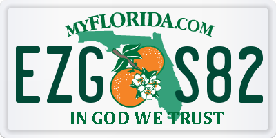 FL license plate EZGS82
