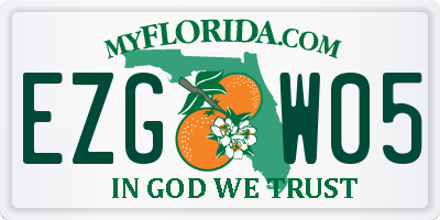 FL license plate EZGW05