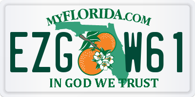 FL license plate EZGW61