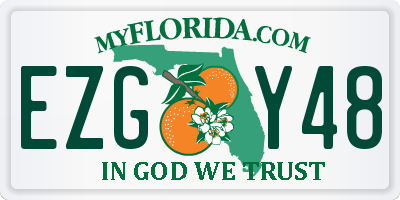 FL license plate EZGY48