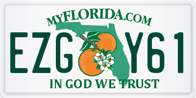 FL license plate EZGY61