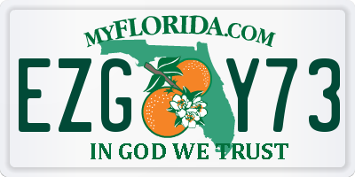 FL license plate EZGY73