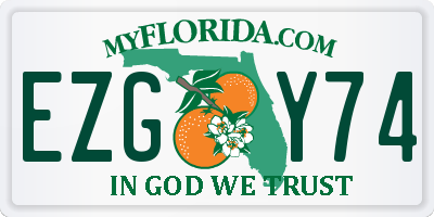 FL license plate EZGY74