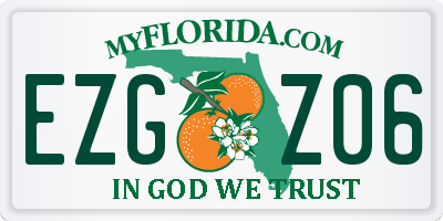 FL license plate EZGZ06