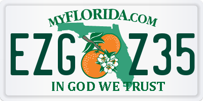 FL license plate EZGZ35