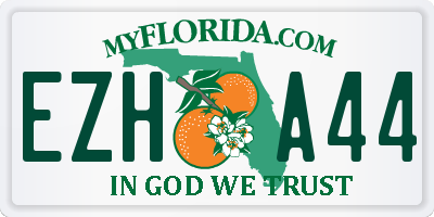 FL license plate EZHA44