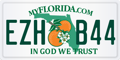 FL license plate EZHB44