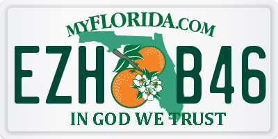 FL license plate EZHB46