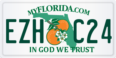 FL license plate EZHC24