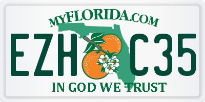 FL license plate EZHC35