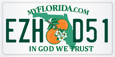 FL license plate EZHD51