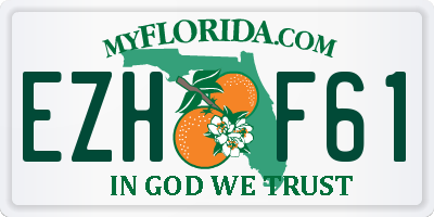 FL license plate EZHF61