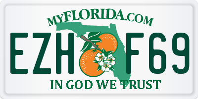FL license plate EZHF69