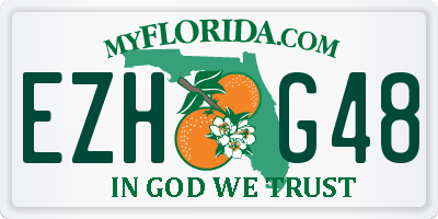 FL license plate EZHG48