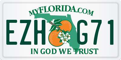 FL license plate EZHG71