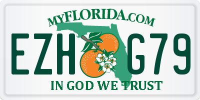 FL license plate EZHG79