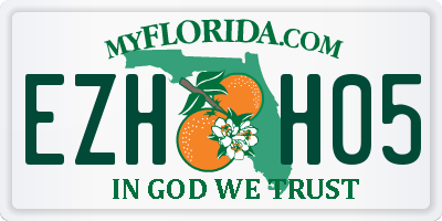 FL license plate EZHH05