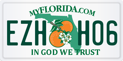 FL license plate EZHH06