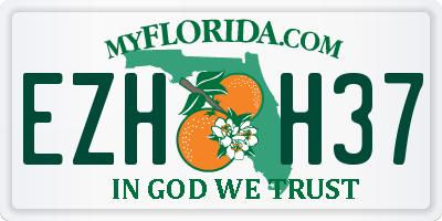 FL license plate EZHH37