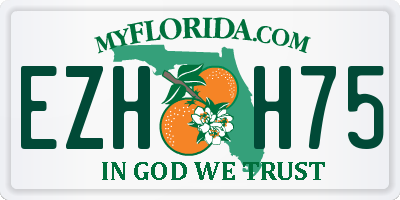 FL license plate EZHH75