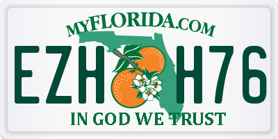 FL license plate EZHH76