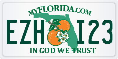 FL license plate EZHI23
