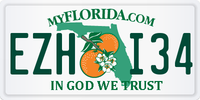 FL license plate EZHI34