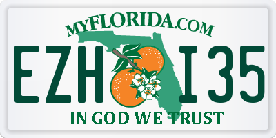 FL license plate EZHI35