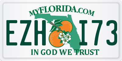 FL license plate EZHI73