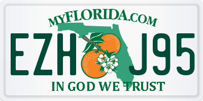 FL license plate EZHJ95