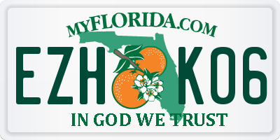 FL license plate EZHK06