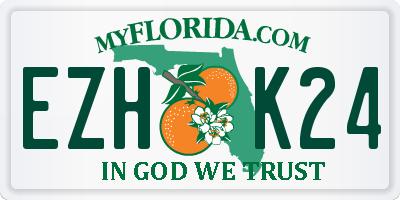 FL license plate EZHK24
