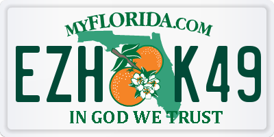 FL license plate EZHK49